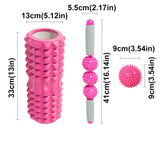 Fitness Pilates Foam Roller Blocks Suit Yoga Column