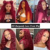 Deep Curly Lace Frontal Wig Transparent