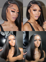 Bob Wig Lace Front Human Hair Wigs Straight