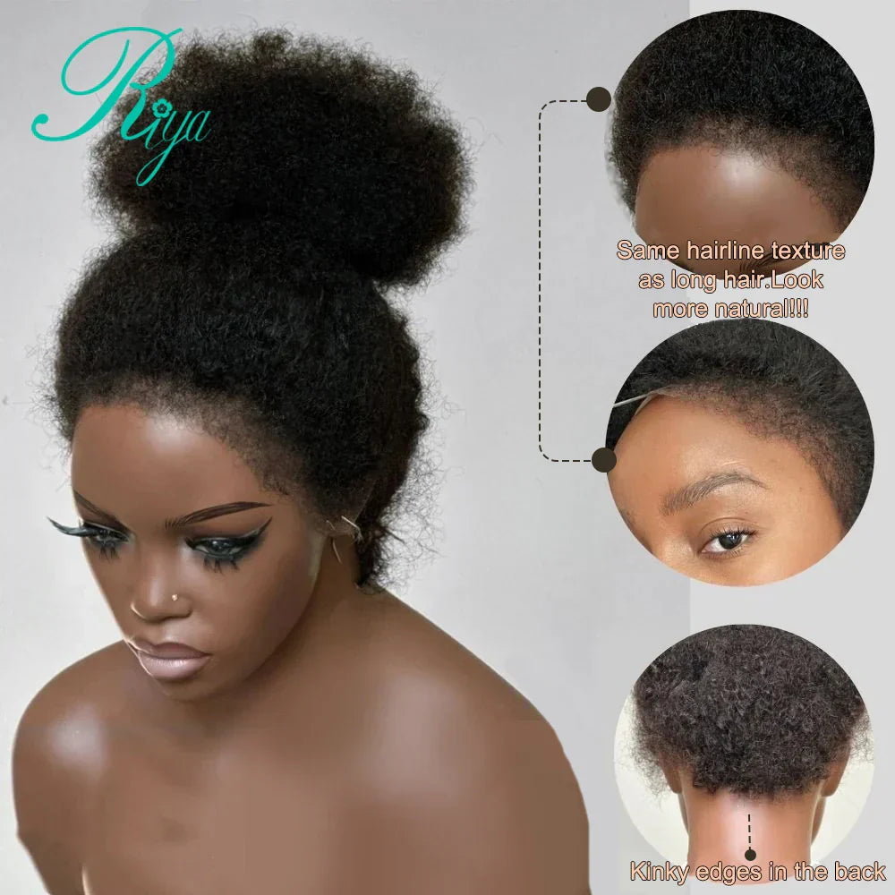 Afro Curly Lace Frontal Wig With C