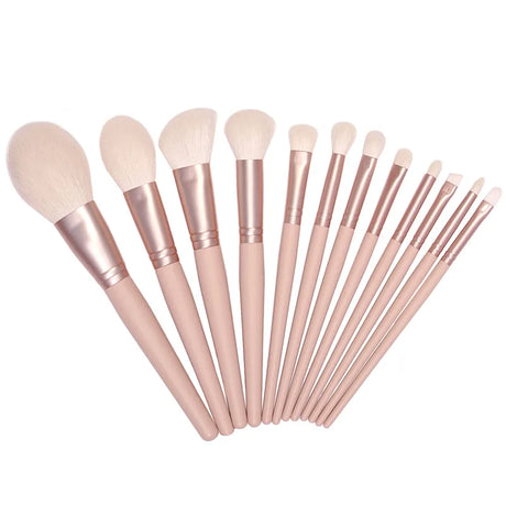 White Goat Hair Makeup Brushes Powder