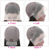 Transparent Lace Front Human Hair Wigs