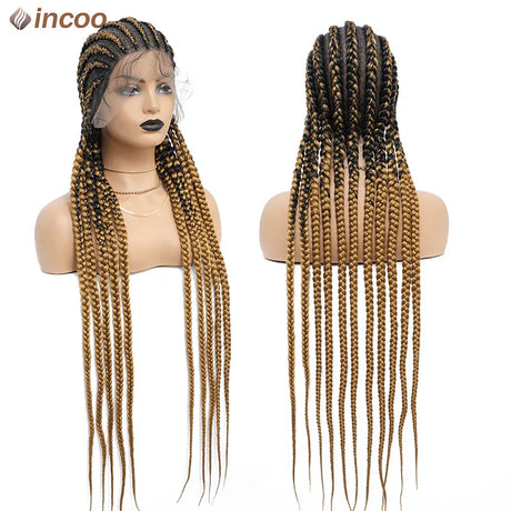 Incoo Synthetic Twist Braids Lace Front Wig