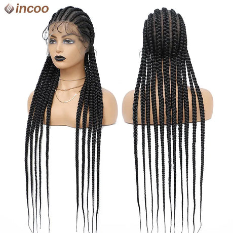 Incoo Synthetic Twist Braids Lace Front Wig