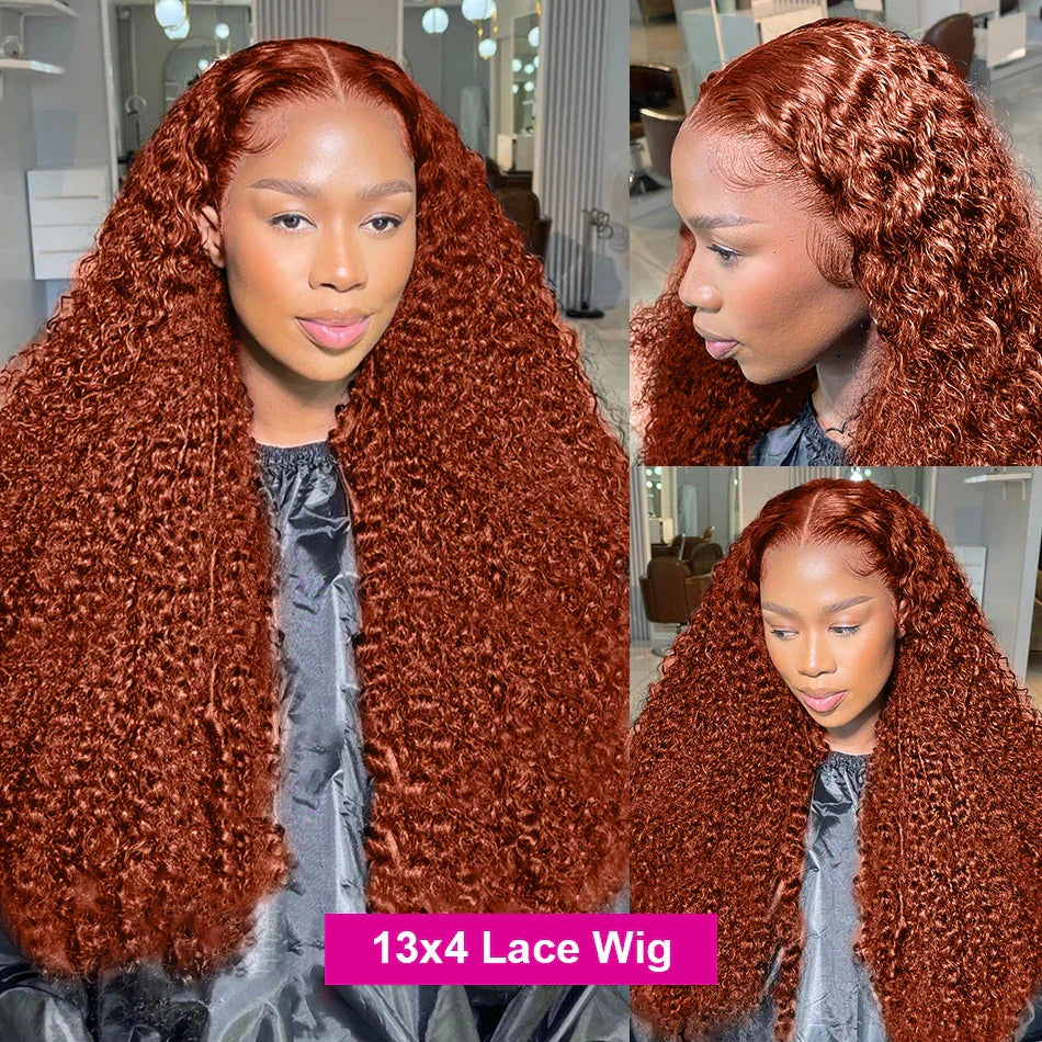 Curly Ginger Orange X Hd Lace Front