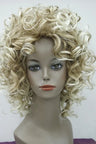 Ladies Wig Short Wavy Women Wig Dark Grey