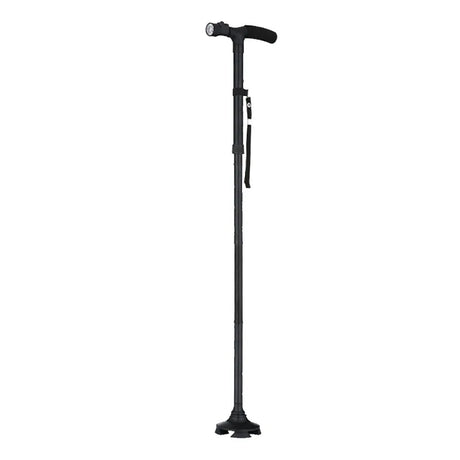 Foldable Telescopic Crutch With Led For Elderly Height