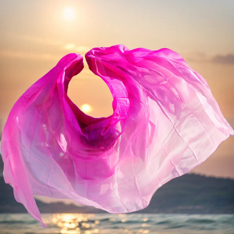 Customized Belly Dance Silk Veils Silk Rave Accessories