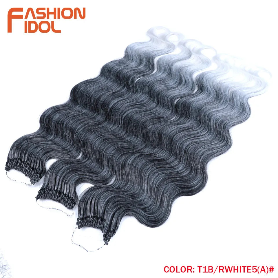 Fashion Idol Body Wave Crochet Hair Synthetic Goddess