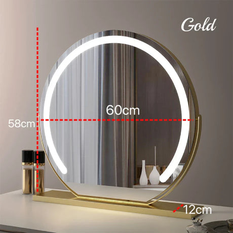 LED Round Vanity Mirror with 10X Magnification