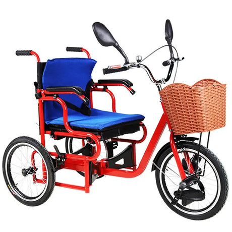 Pedal Three-Wheeler Tricycle Walking Assist For The Paralysis