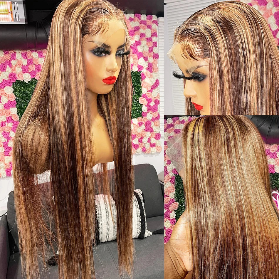 Hairinside Straight Highlight Wigs Human Hair