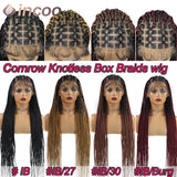 Cornrow Box Braided Wigs Long Jumbo Knotless African