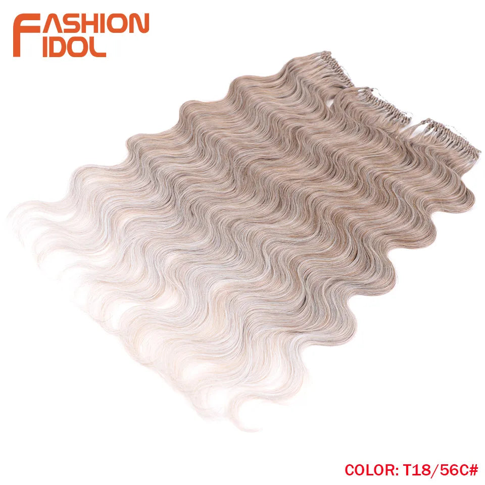 Fashion Idol Body Wave Crochet Hair Synthetic Goddess