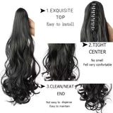 Ponytail Extension Wavy Curly Ponytail Hair Extension Synthetic