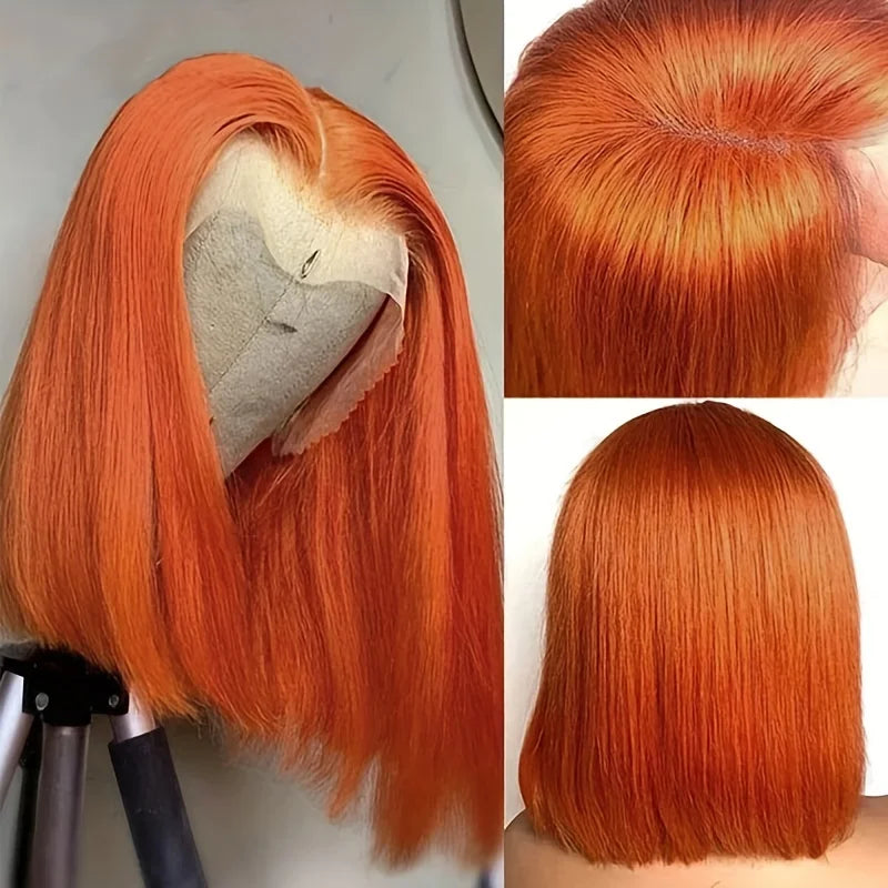 Density Ginger Orange Straight Bob Wig X