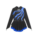 Figure Ice Skating Dress Kids Girls Long Sleeve