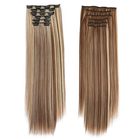 Synthetic Clip In Hair Extensions Pcs/Set Clips Long