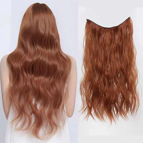 Haircube Synthetic No Clip Hair Extension Natural Hair