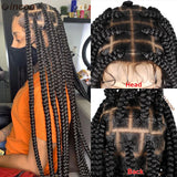 Jumbo Knotless Box Braids Wig For Black Women