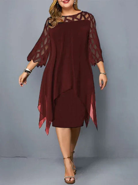 Sleeve Hollow Out Solid Sexy Women' Clothing Evening
