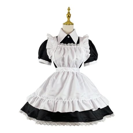 Gothic Lolita Anime Maid Cosplay Costumes Women Plus