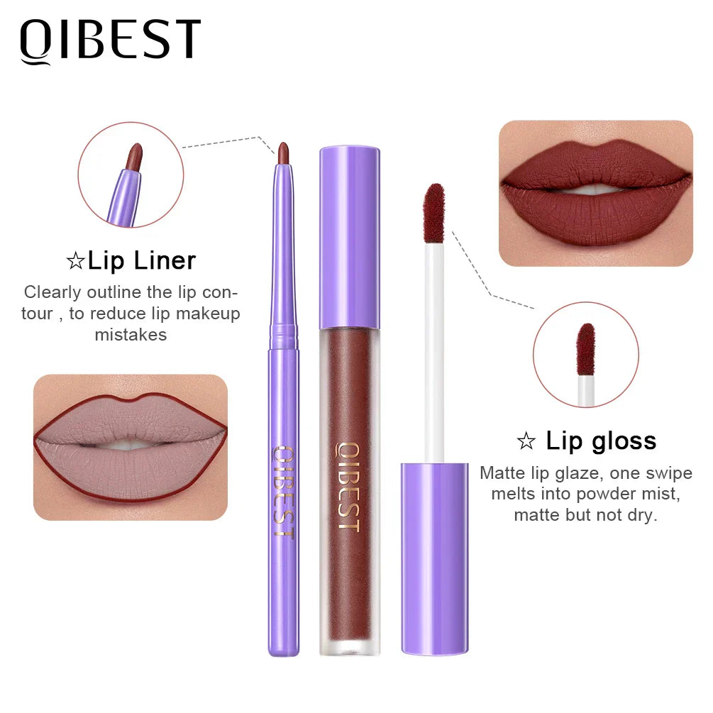 Matte Liquid Lipstick With Lipliner