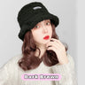 As Syntheti Curly Hair Lamb Wool Fisherman Hat