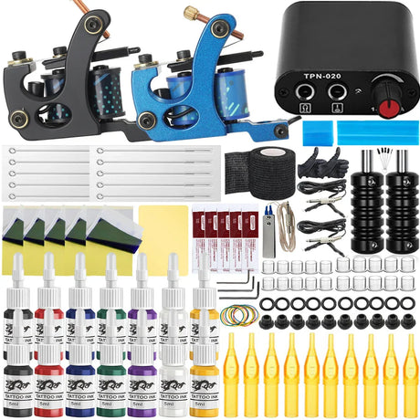 Professional Coil Tattoo Machine Kits Wraps Coil