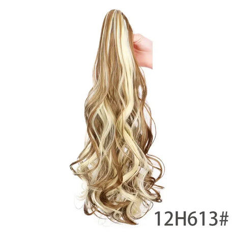 Ponytail Extension Wavy Curly Ponytail Hair Extension Synthetic