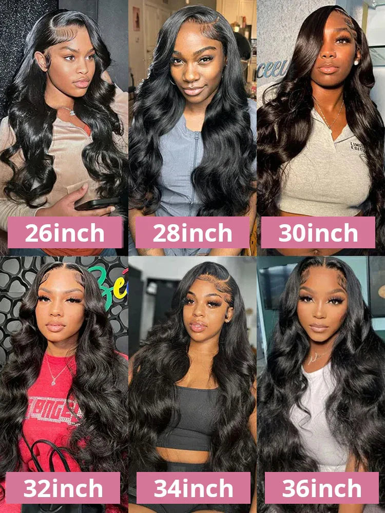 46Inch Body Wave Hd Lace Frontal Wig Human