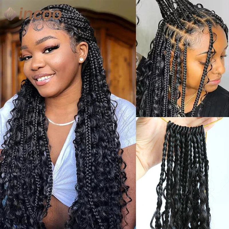 Full Lace Front Boho Box Braided Wigs