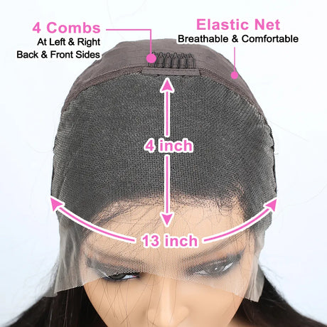 Body Wave Transparent Lace Front Bob Wig