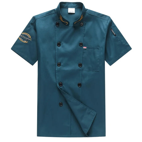 Chef Jacket Men Women Short Sleeve Cook Shirts