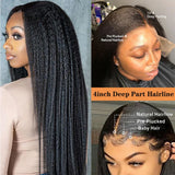 Hd Transparent  Lace Frontal Wig Kinky