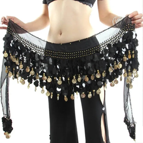 Belly Dance Belt Costumes Sequins Tassel Belly Dance