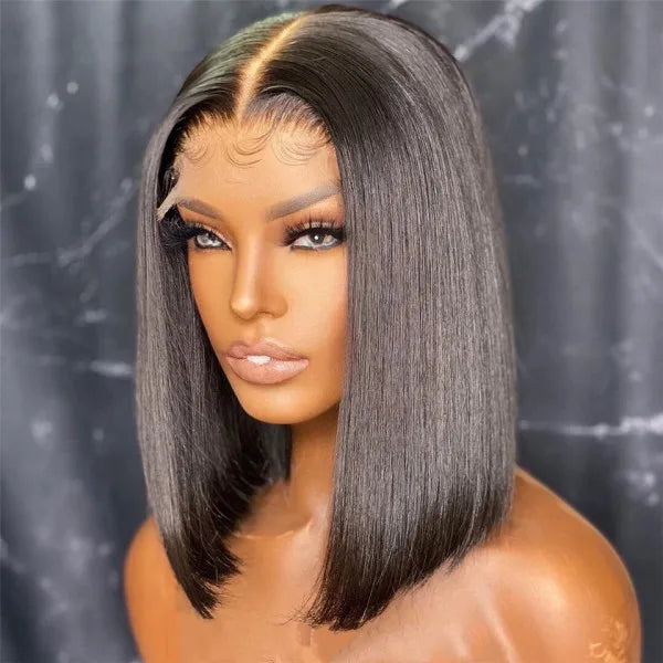 Chestnut Brown T Part Lace Bob Wig