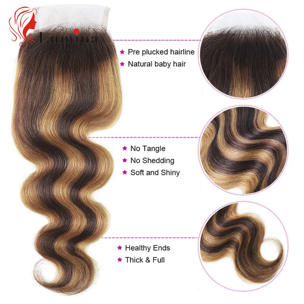 Highlight Body Wave Frontal Honey Blonde Ombre X