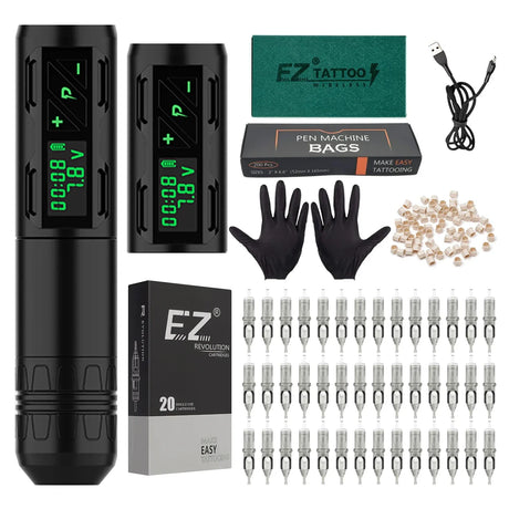 Ez Complete Tattoo Kit Wireless Battery Tattoo