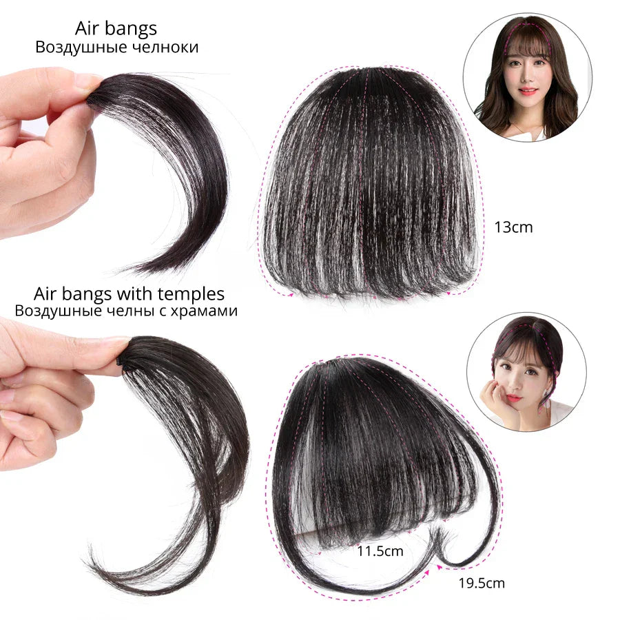 Synthetic Bangs Hair Clip In Hair Extensions Wispy