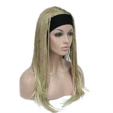 8-Color Long Straight Headband Braided Wig for Women