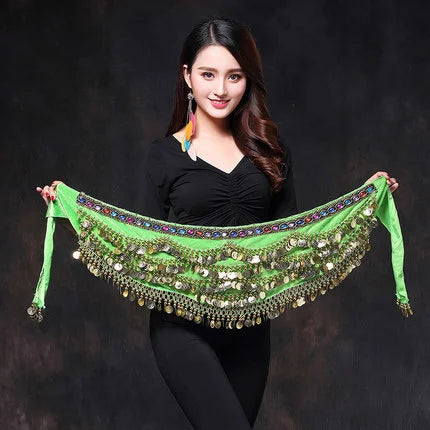 Oriental/Indian Belly Dance Coin Belt Bellydance Hip Scarf