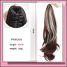 As Long Wavy Straight Claw Clip On Ponytail