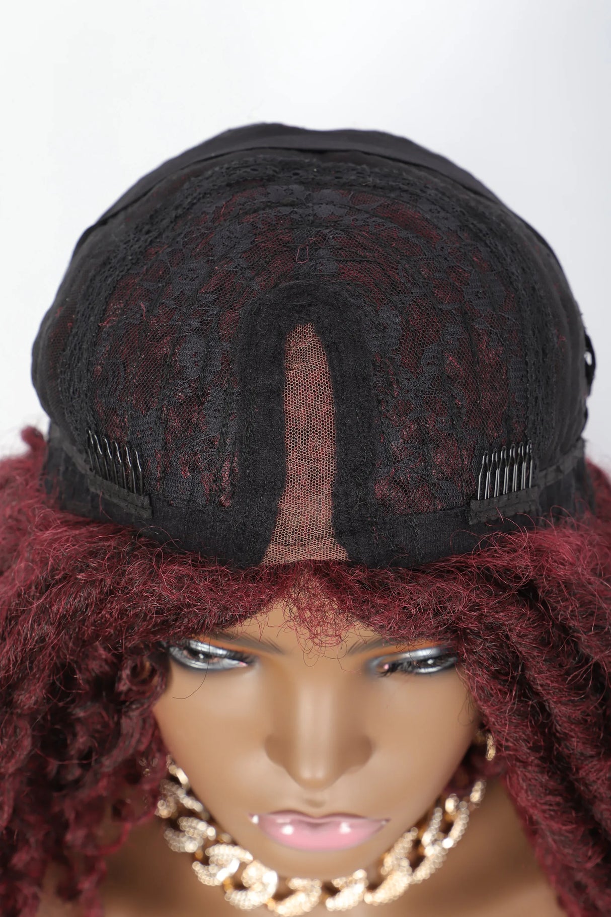 Kalyss Inches Red Wig Synthetic Braids Wigs Full