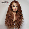 Chocolate Brown Lace Front Human Hair Wigs