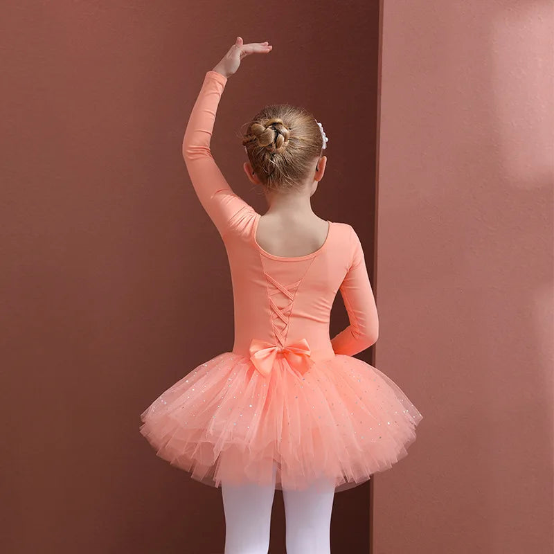 Girls Ballet Dance Tutu Dress Kids Short /Long