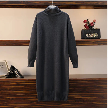 Knitted Dress Autumn And Winter Women' Loose Long