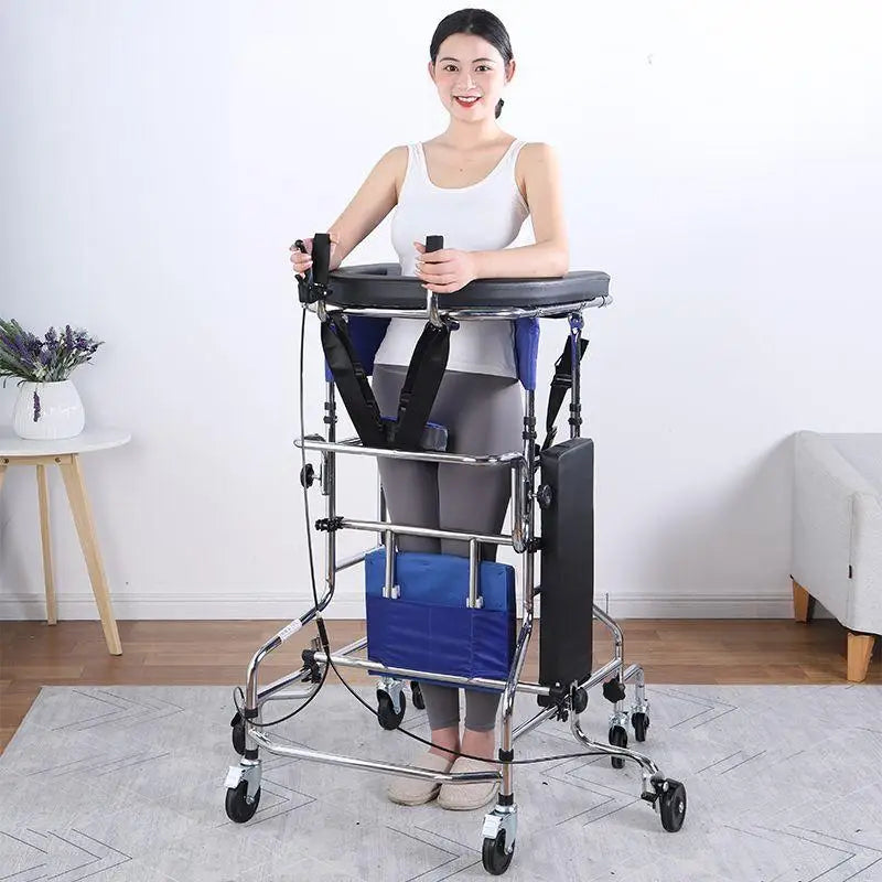 Elderly Walking Assist Stand Hemiplegia Rehabilitation Walker Anti-Backward