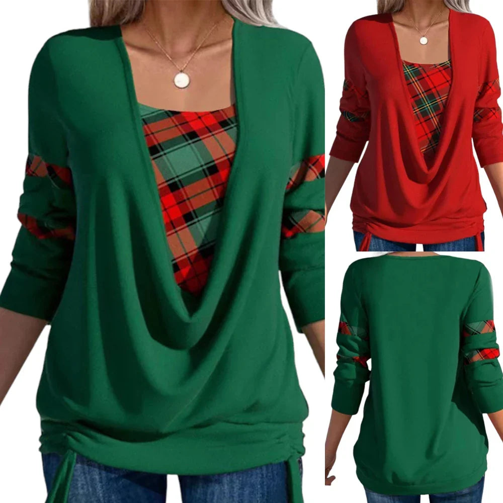 Women Autumn Winter Casual Long Sleeve V-Neck Knitted