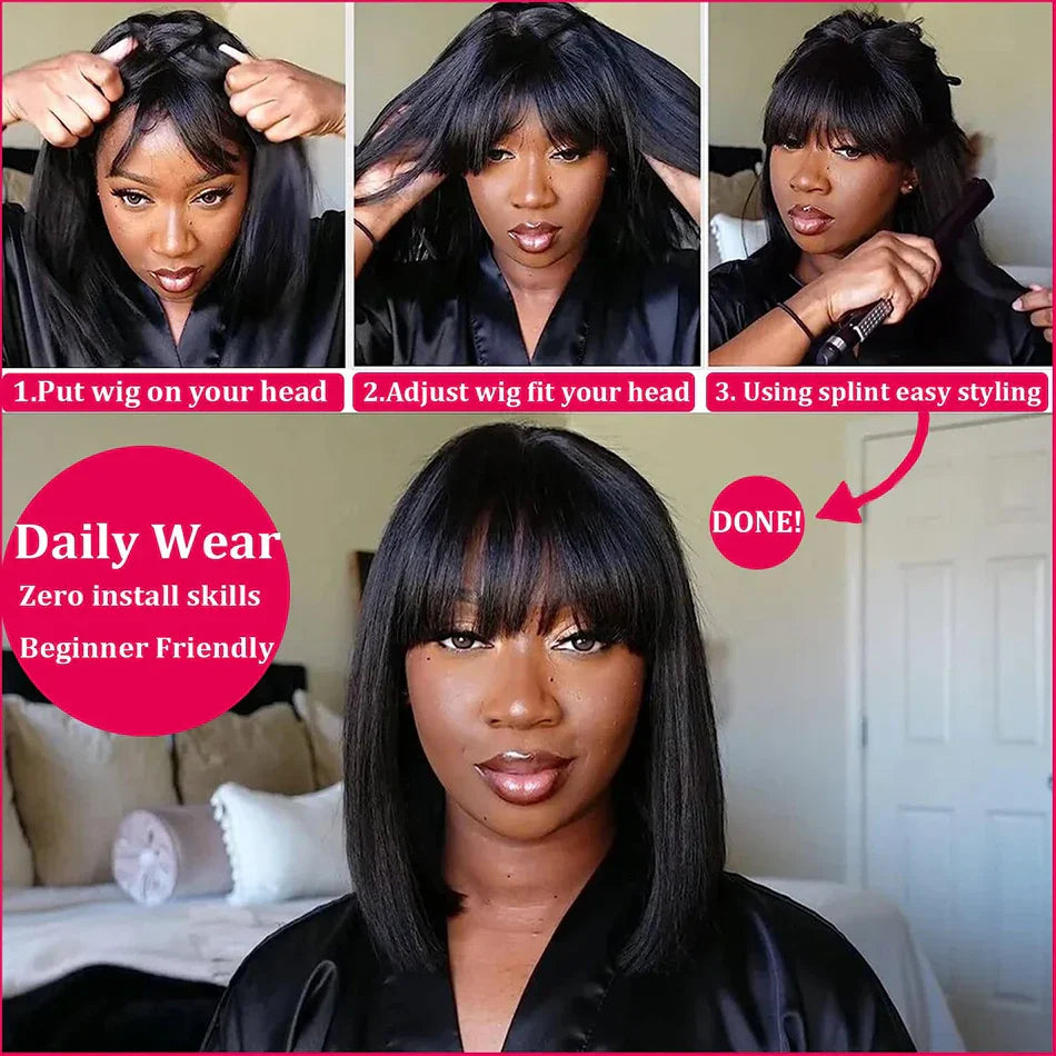 Middle Part X Hd Lace Wig Bone Straight